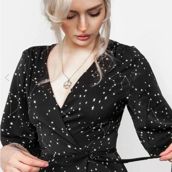 Disturbia Celestial Midi Kimono Dress US Size 14 - Picture 9 of 12